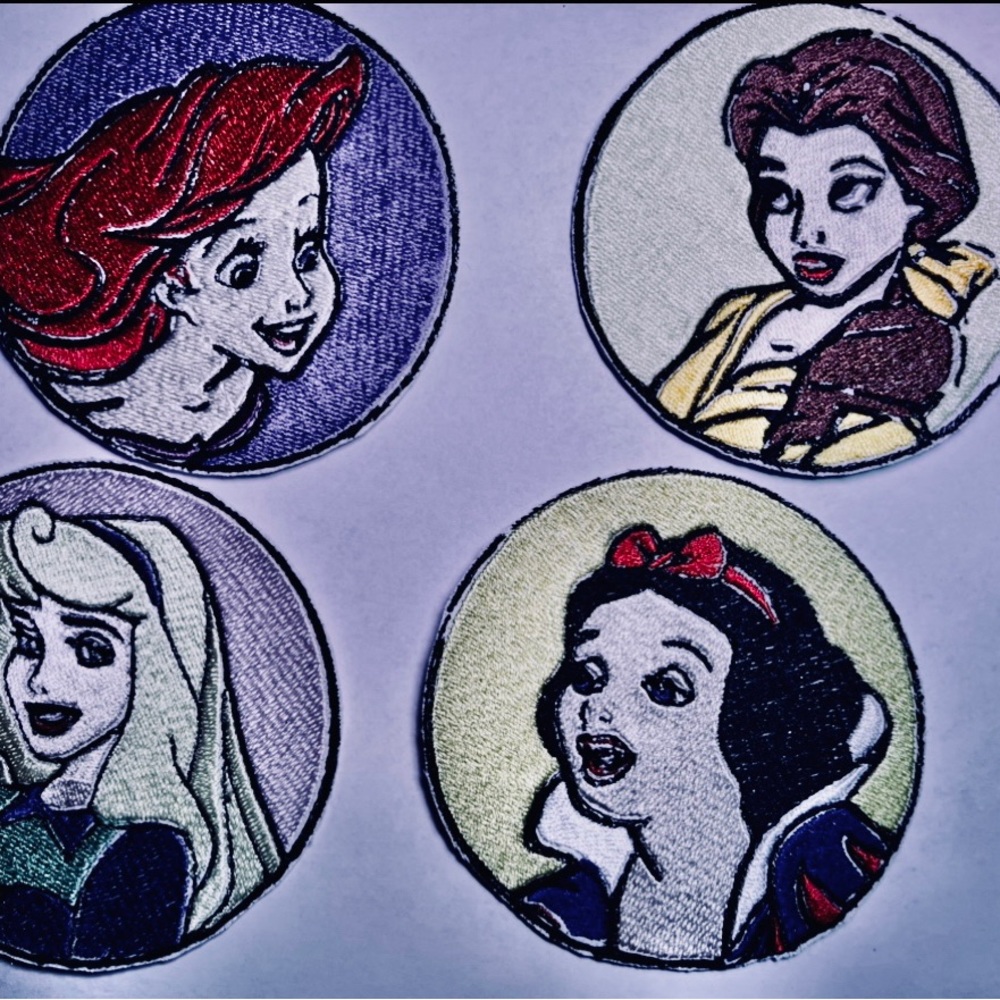 Disney princess iron on patches